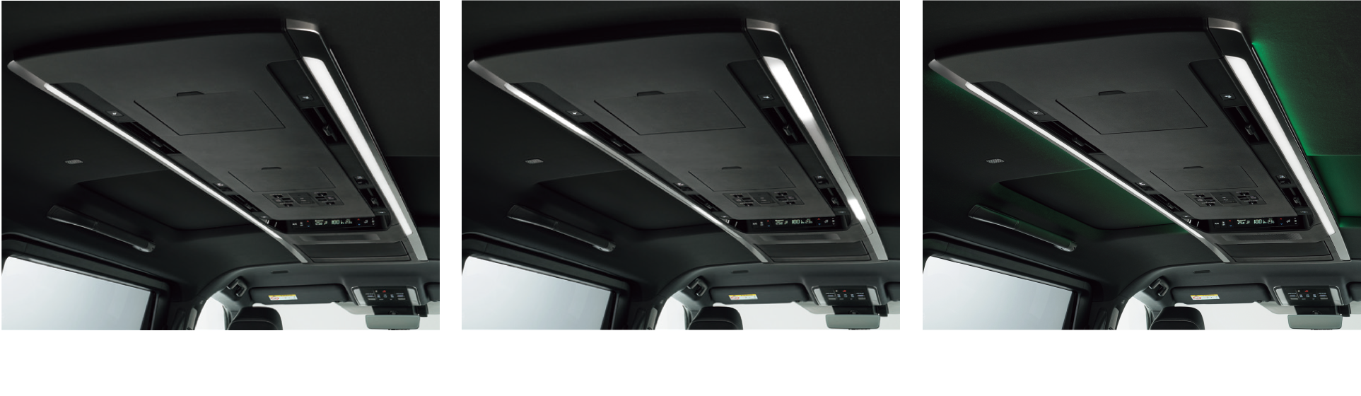 後席用 LED ドームランプ&LED ルーフカラーイルミネーション(色替え + 調光機能付)