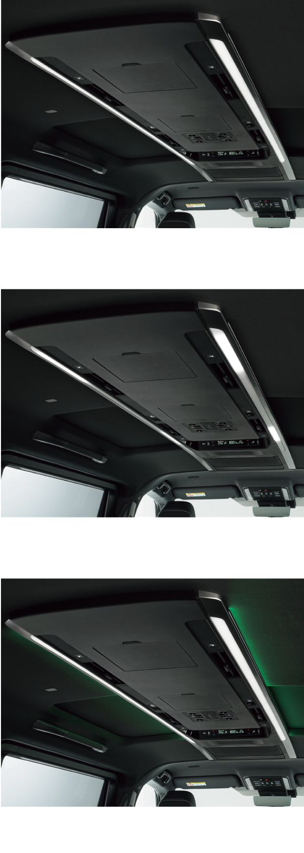後席用 LED ドームランプ&LED ルーフカラーイルミネーション(色替え + 調光機能付)