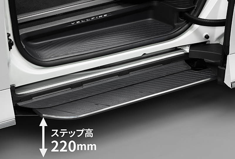 ユニバーサルステップ（スライドドア左右／メッキ加飾付）