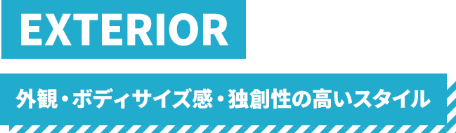 外観・ボディサイズ感・独創性の高いスタイル